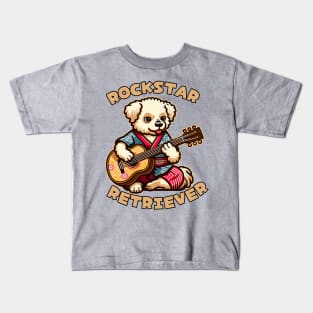 Rock and roll dog Kids T-Shirt